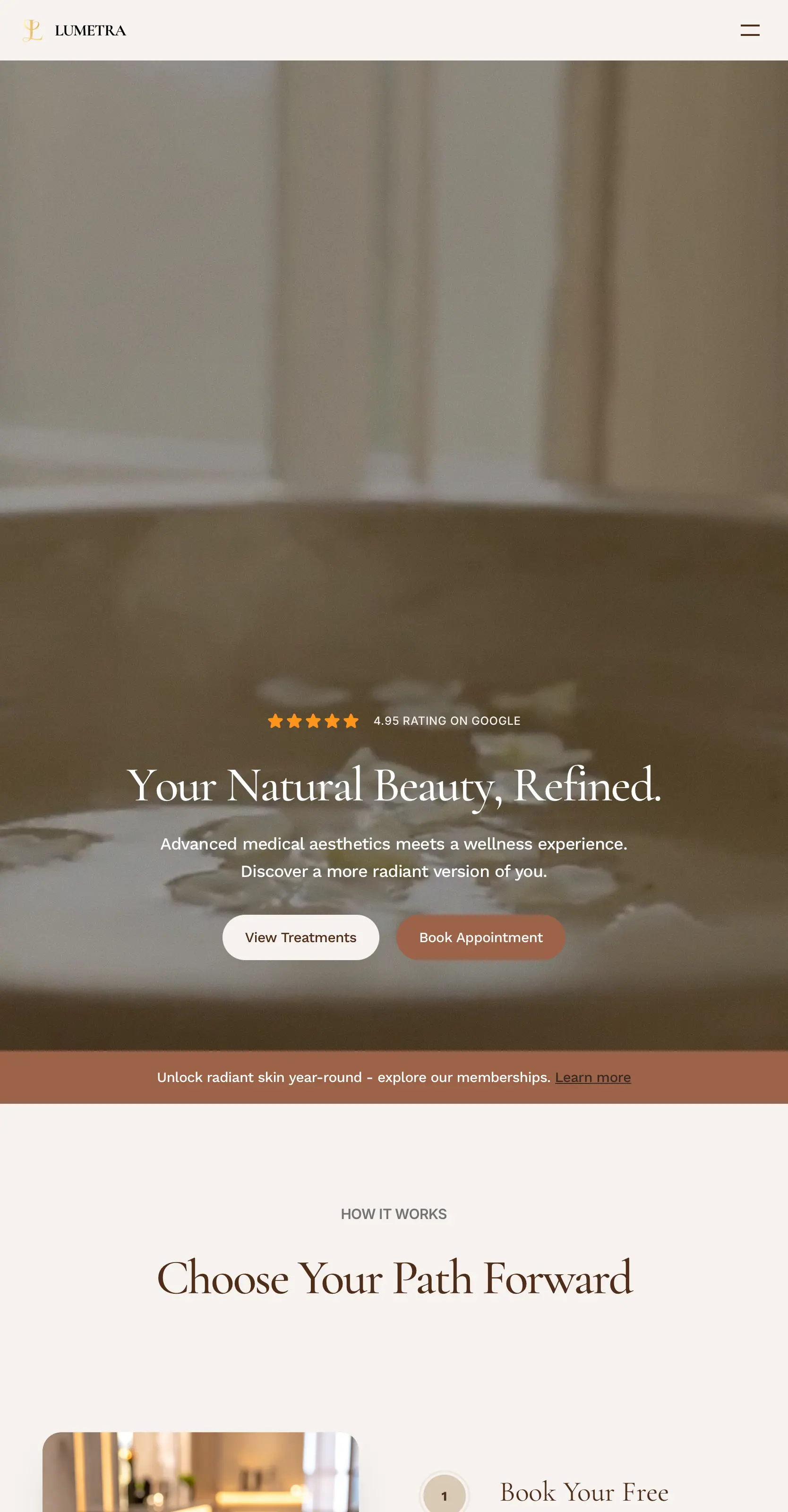 The whole Lumetra home page