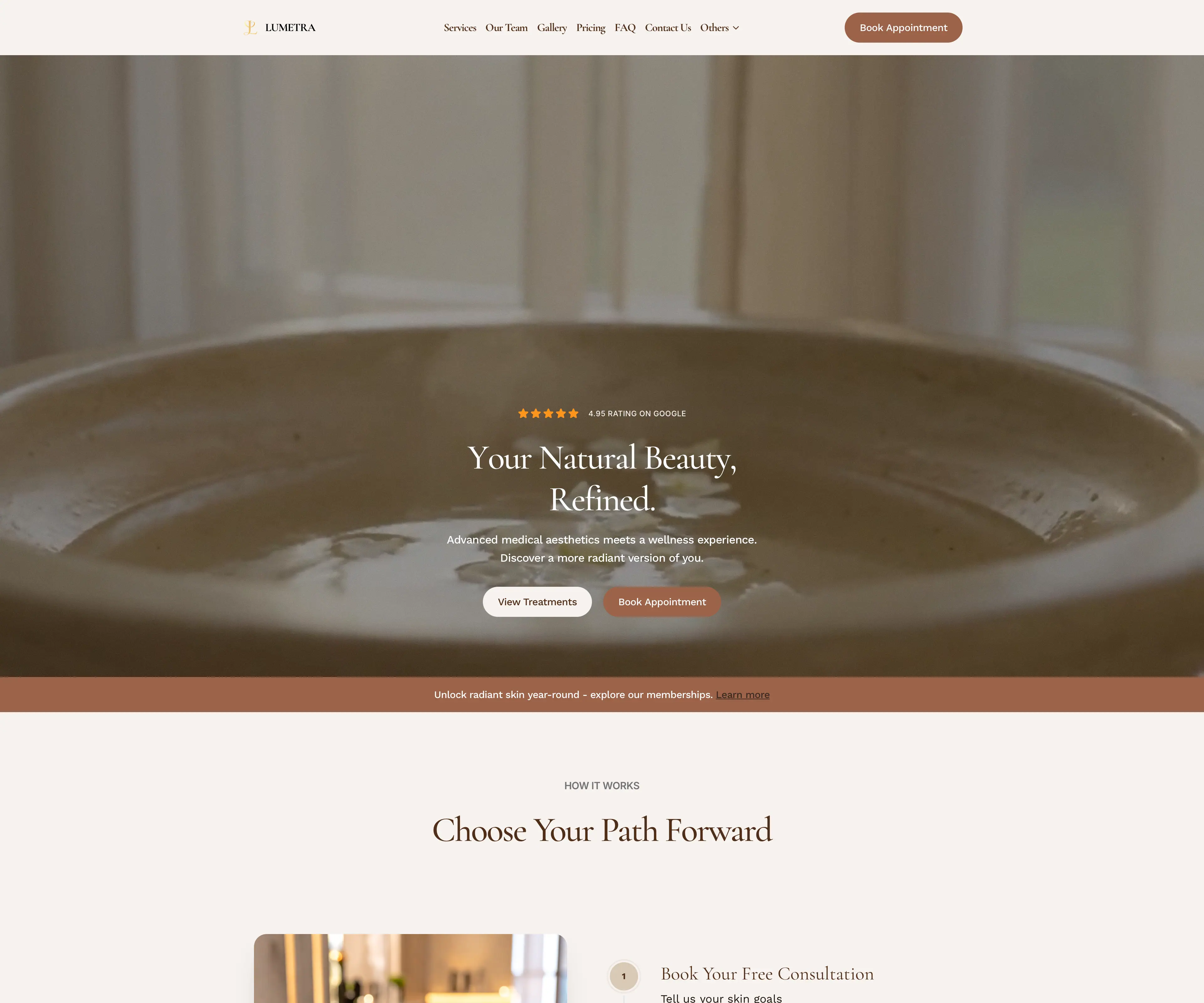 The whole Lumetra home page