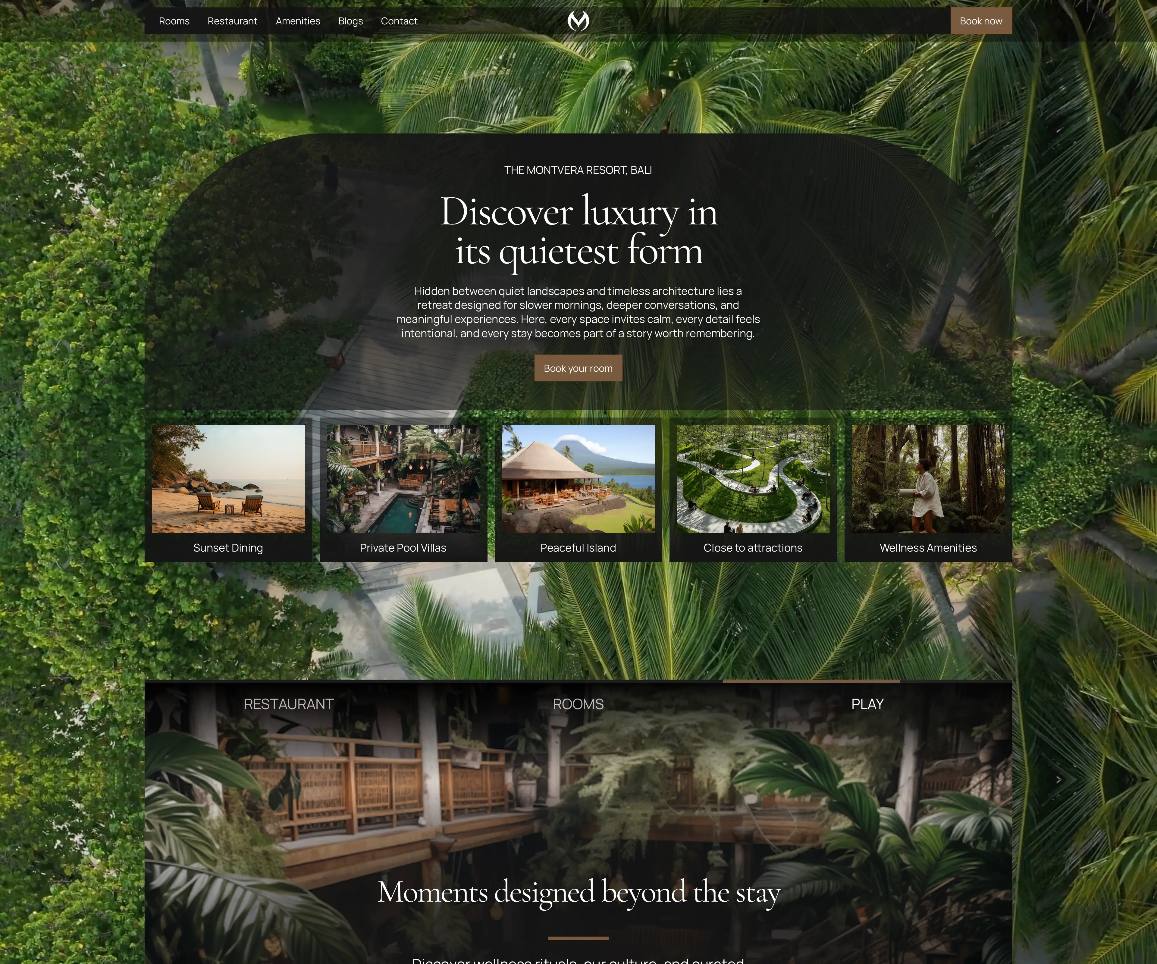 The whole Montvera home page